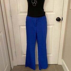 Express Ladies Editor Pants Size 6 Short- Royal Blue Trousers